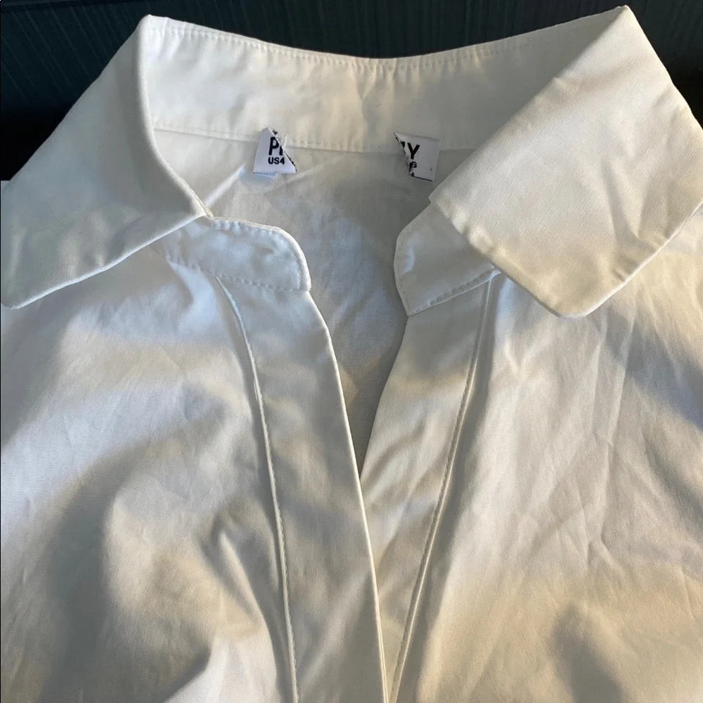 White Button-Up Arianwyn Blouse by Princess Polly. - Picture 7 of 9